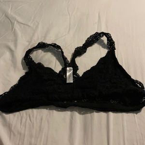 black bralette